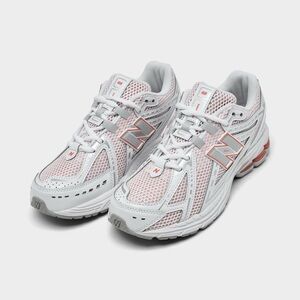 New Balance Women's White and Red Athletic Shoes